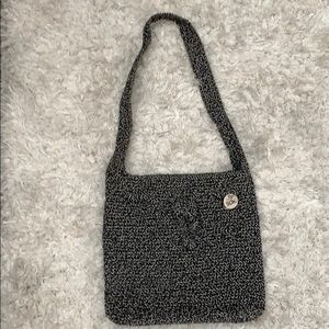 The Sak purse black and white crochet